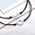 Shelucky Pinky Promise Distance Matching Bracelets for women girls Sun and Moon Bracelets Alloy Adjustable Cord Relationship Bracelets jewelry for Best Friends Couple Girlfriend Boyfriend His Her Family sisters Men Friendship-N002 br-Sun&Moon