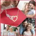 Shelucky Bonus Mom Gifts from Daughter, Second Mom Gifts, Infinity Heart Pendant Necklace for Women Bonus Mom Necklace Jewelry Gifts for Christmas Mothers Day Birthday-N005 bonus Ne