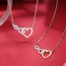 Shelucky Bonus Mom Gifts from Daughter, Second Mom Gifts, Infinity Heart Pendant Necklace for Women Bonus Mom Necklace Jewelry Gifts for Christmas Mothers Day Birthday-N005 bonus Ne