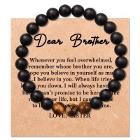 Shelucky Brother Gifts from Sister, Brother Bracelet,Christmas Gifts for brother, Bracelet Homme, Men Jewelry for Men Boys on Birthday Graduation New Year Inspiration-N030 Beaded