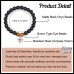 Shelucky boyfriend Gifts for him, Tiger Eye and Onyx Beads Compass Charm Men Bracelet, Men Jewelry Bf Gifts on Christmas, Anniversary, Birthday...-N031 BF Br